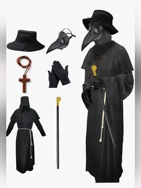 Nicexx Plague Doctor Halloween Men's Costume